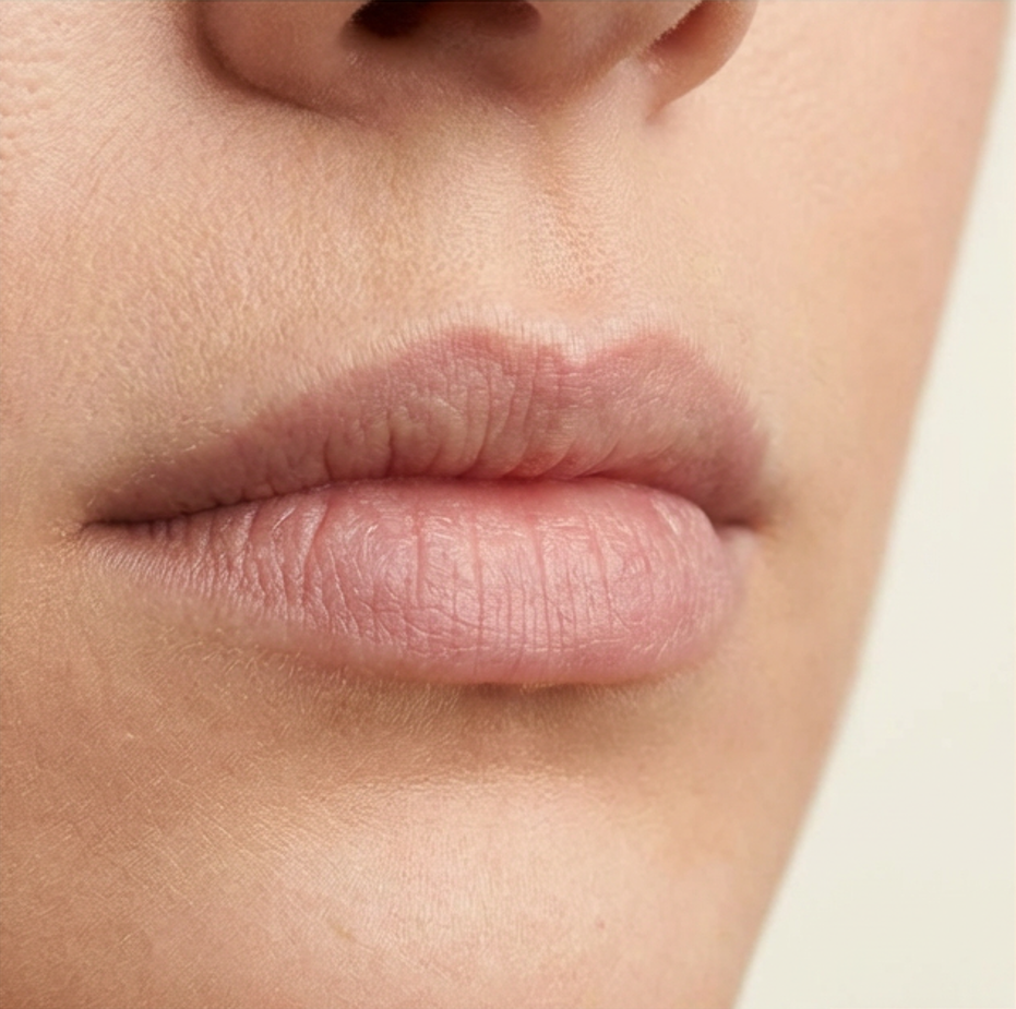 Preenchimento Labial Natural - Antes